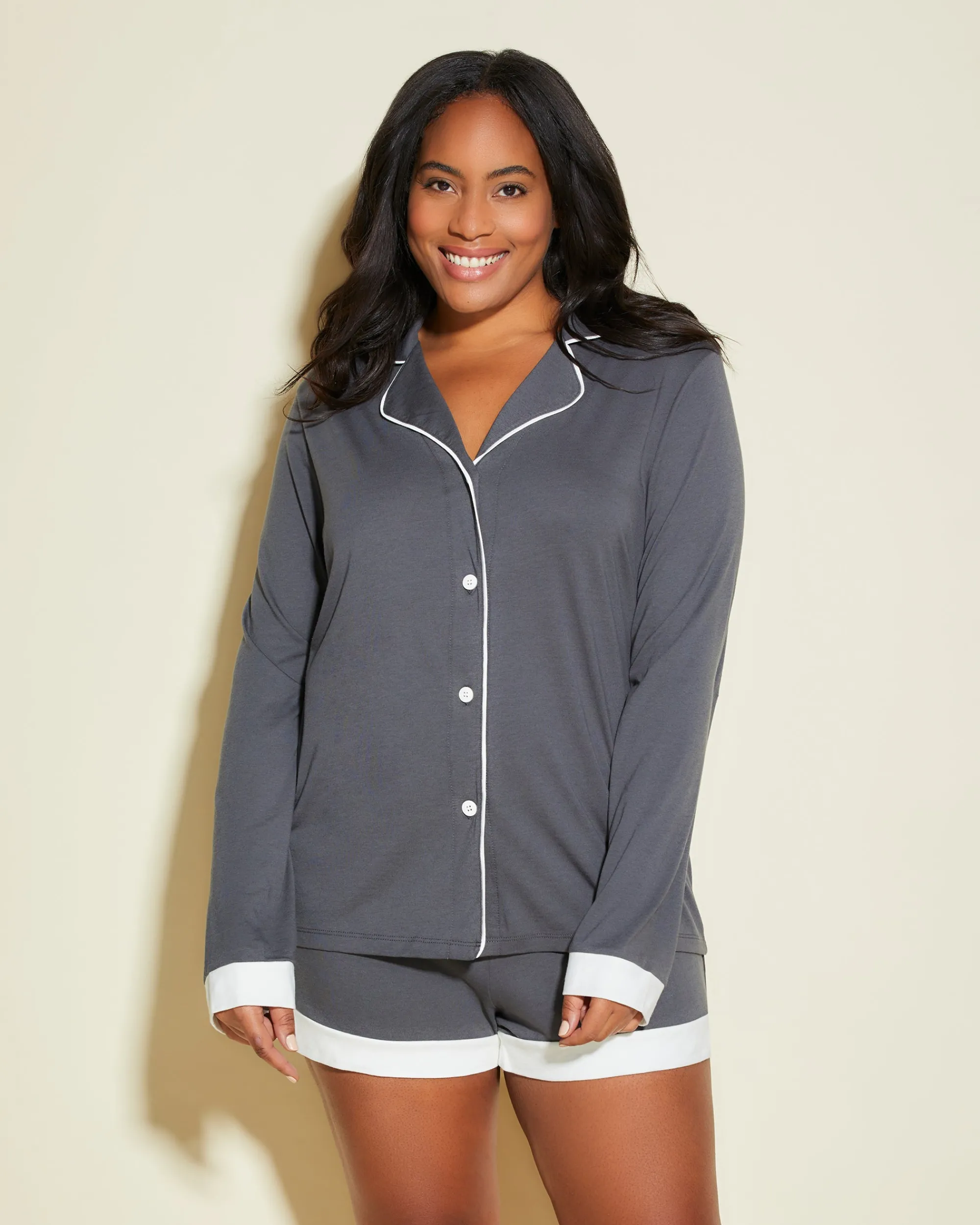 Cosabella Bella Long Sleeve Top & Boxer Pajama Set