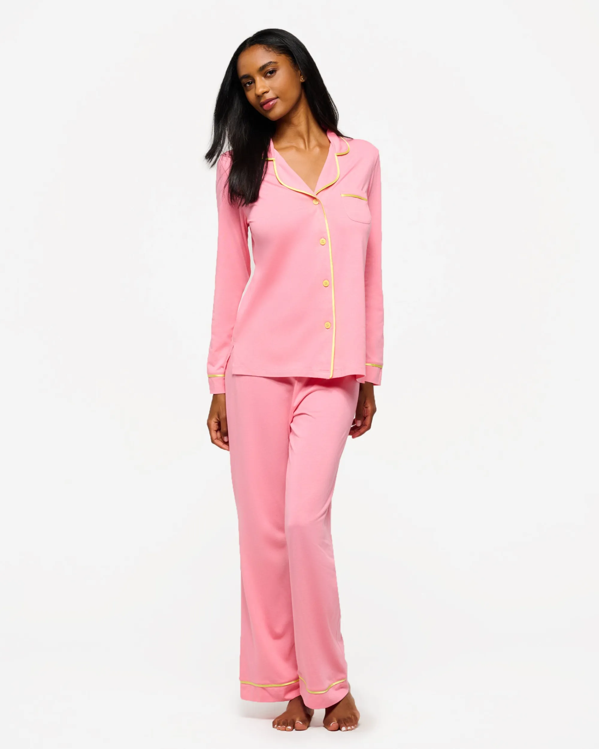 Cosabella Bella Long Sleeve Top & Pant Pajama Set