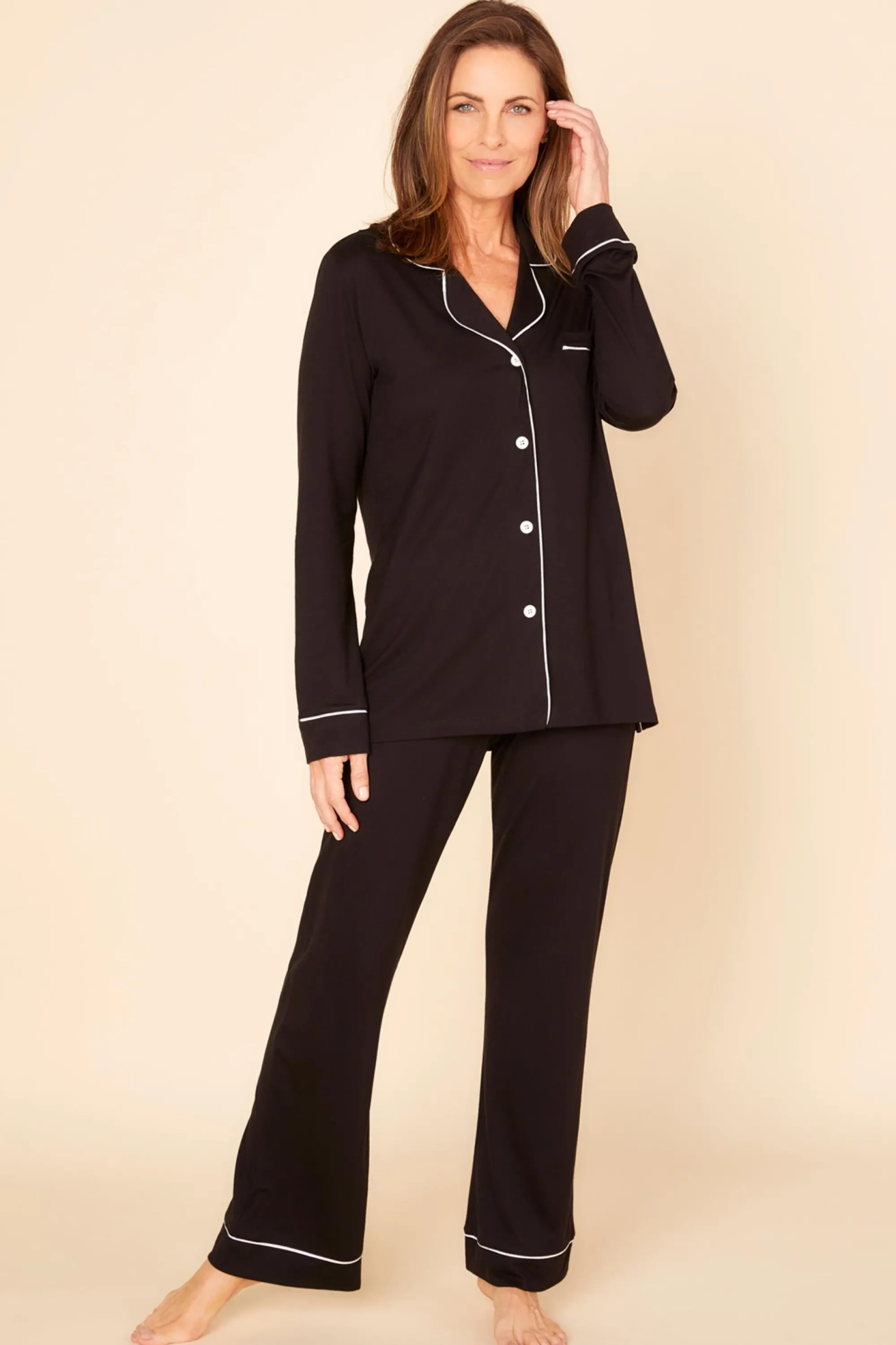 Cosabella Bella Long Sleeve Top & Pant Pajama Set