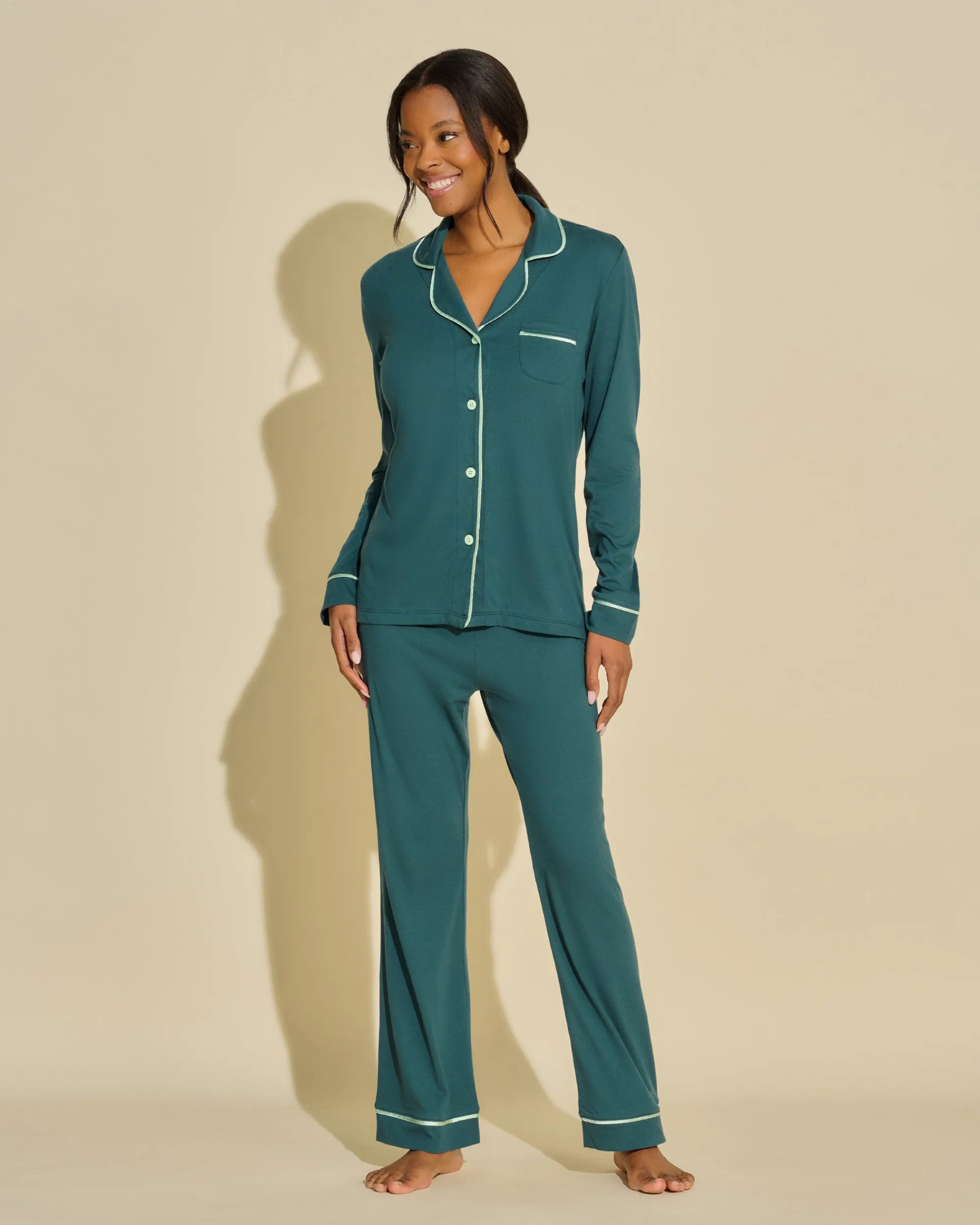 Cosabella Bella Long Sleeve Top & Pant Pajama Set