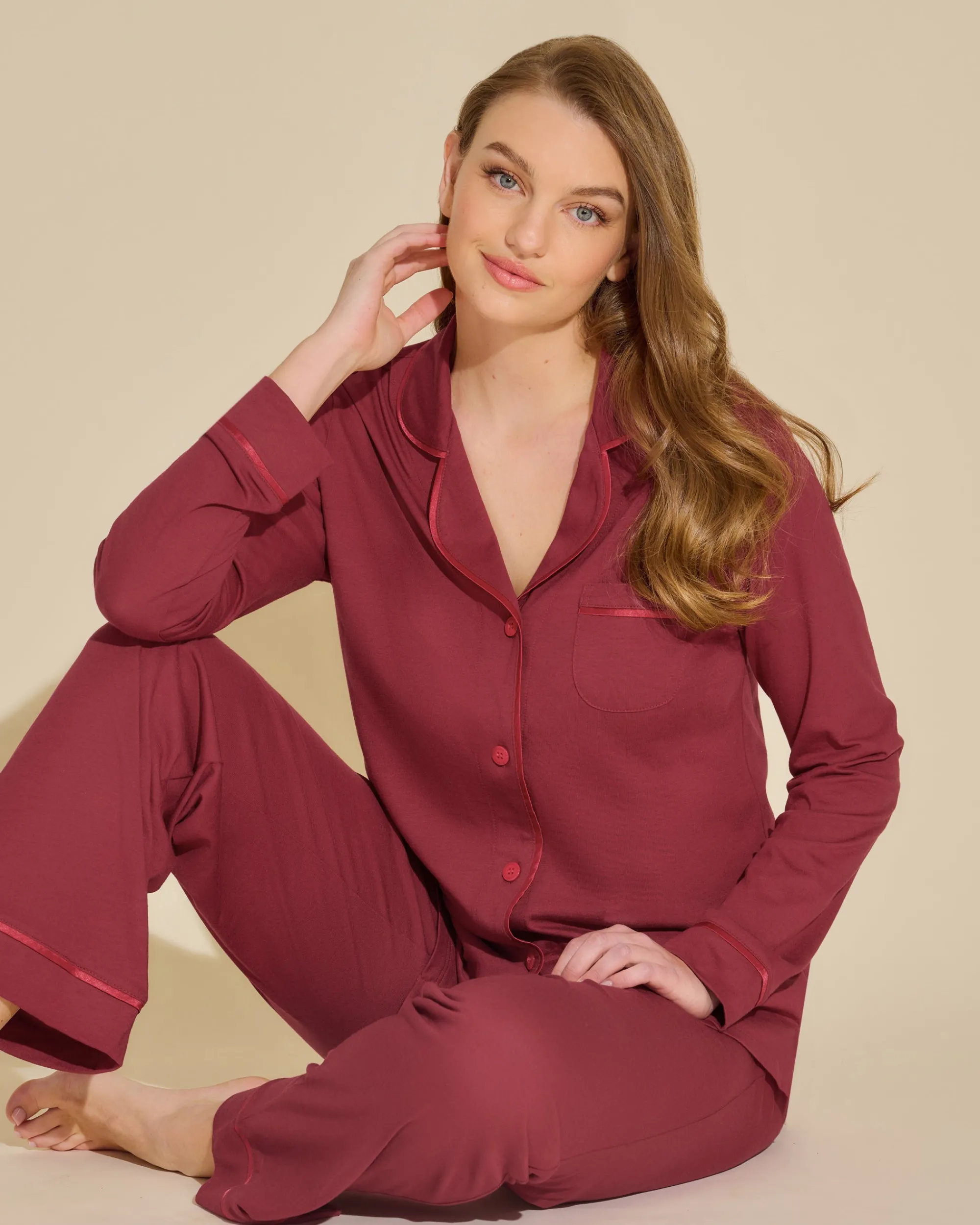 Cosabella Bella Long Sleeve Top & Pant Pajama Set