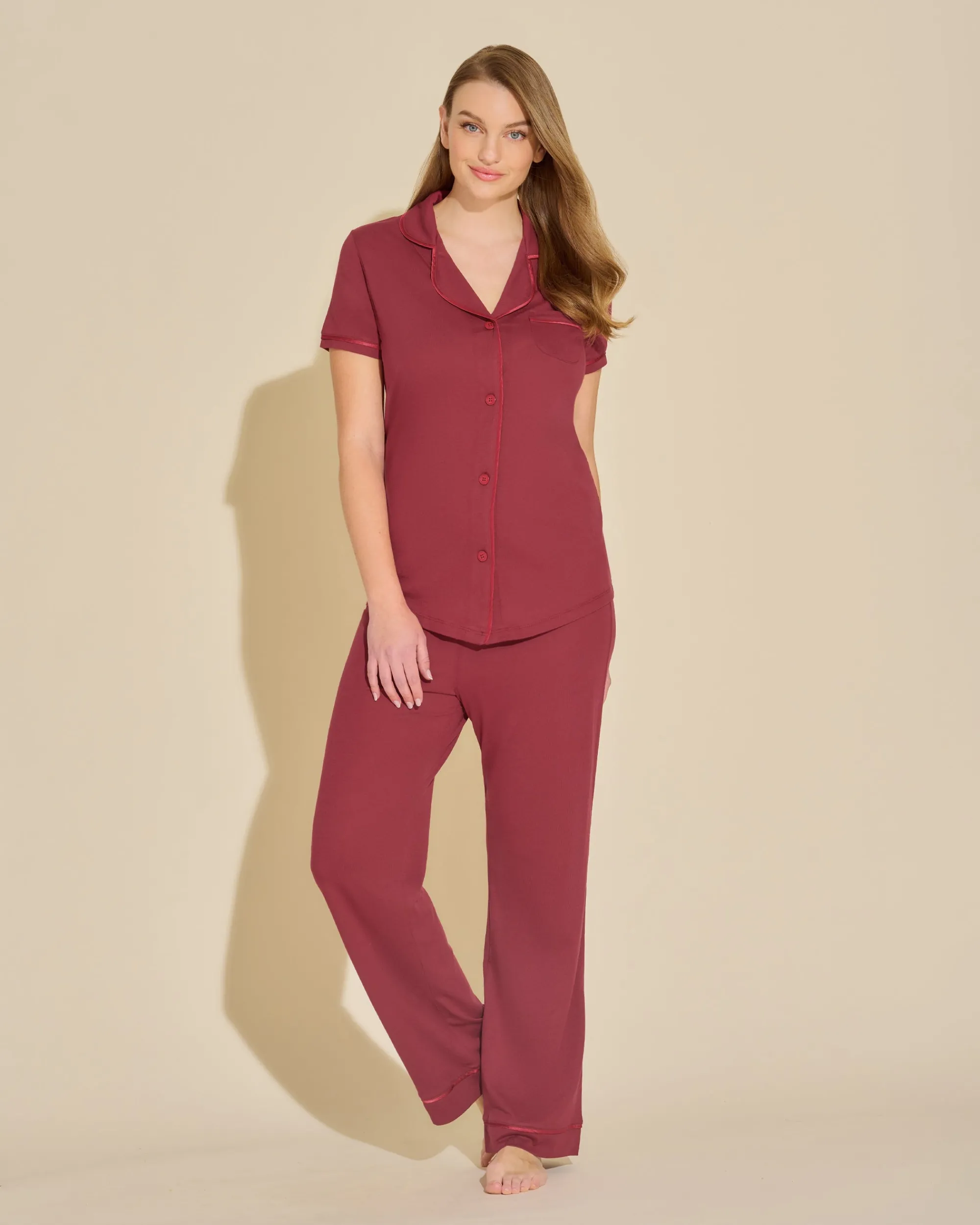 Cosabella Bella Short Sleeve Top & Pant Pajama Set