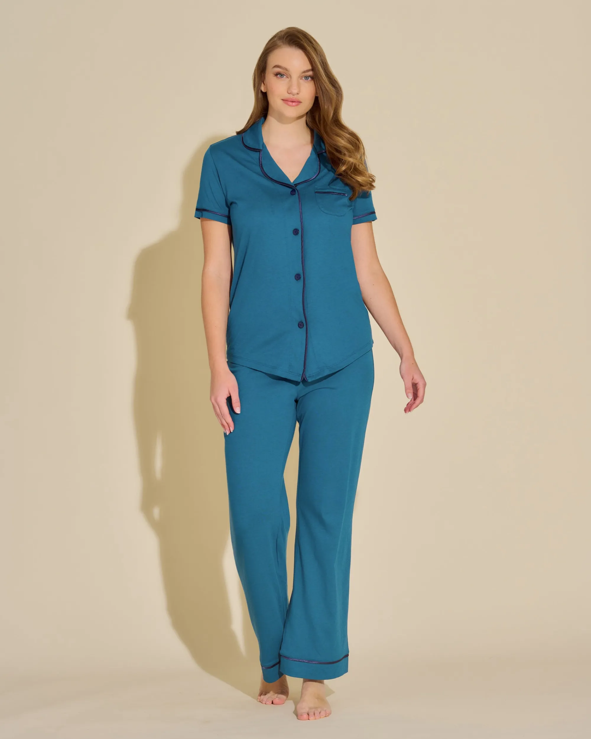 Cosabella Bella Short Sleeve Top & Pant Pajama Set