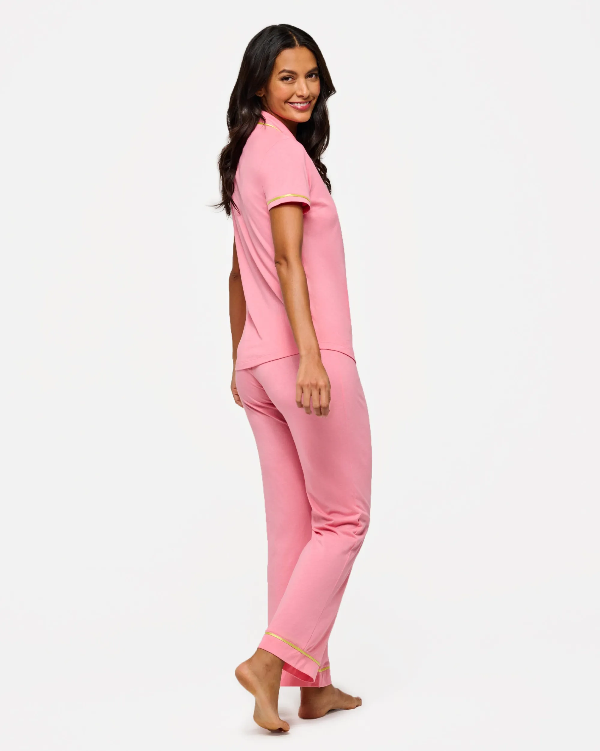 Cosabella Bella Short Sleeve Top & Pant Pajama Set