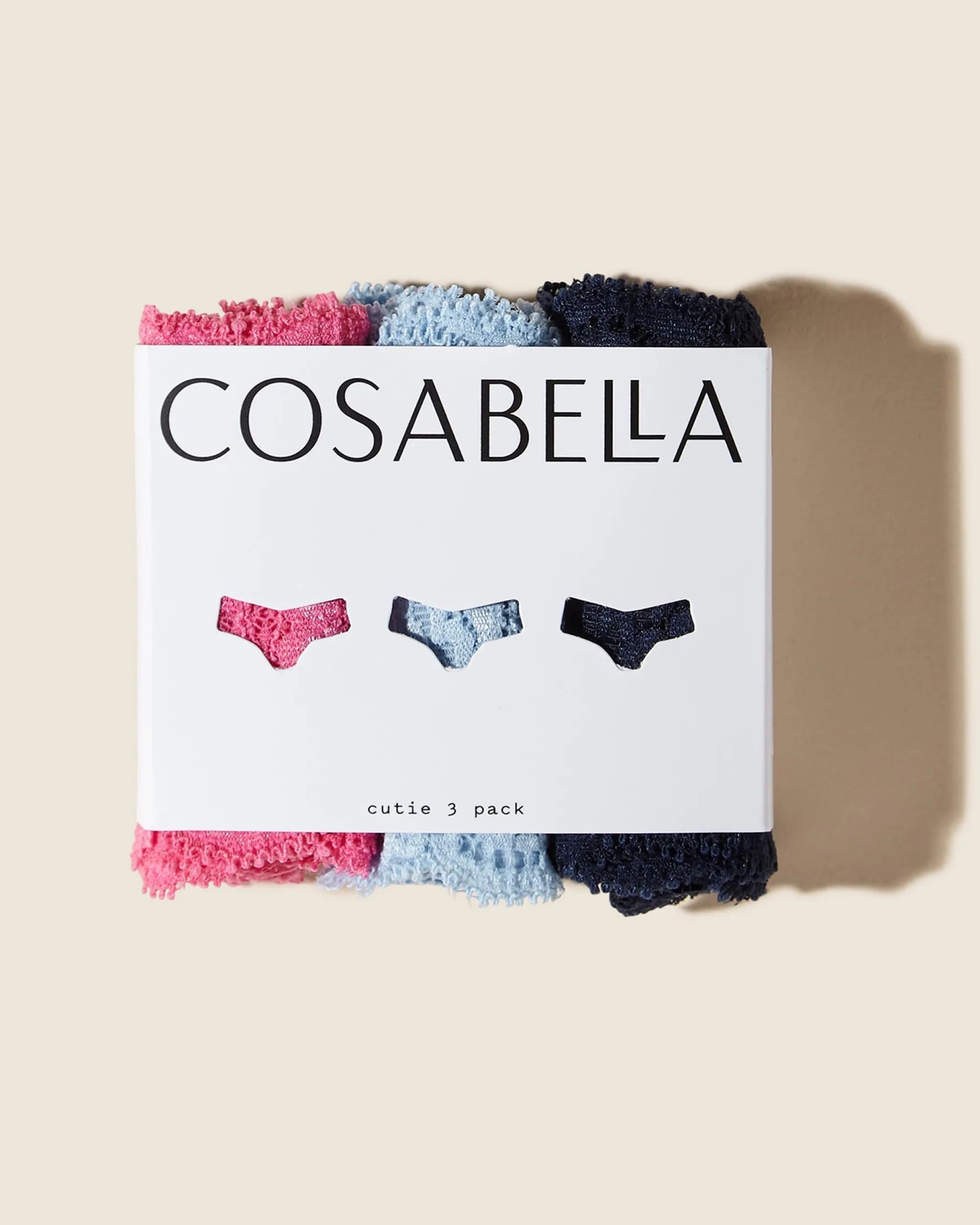 Cosabella Never Say Never Cutie Lr Thong 3 Pack