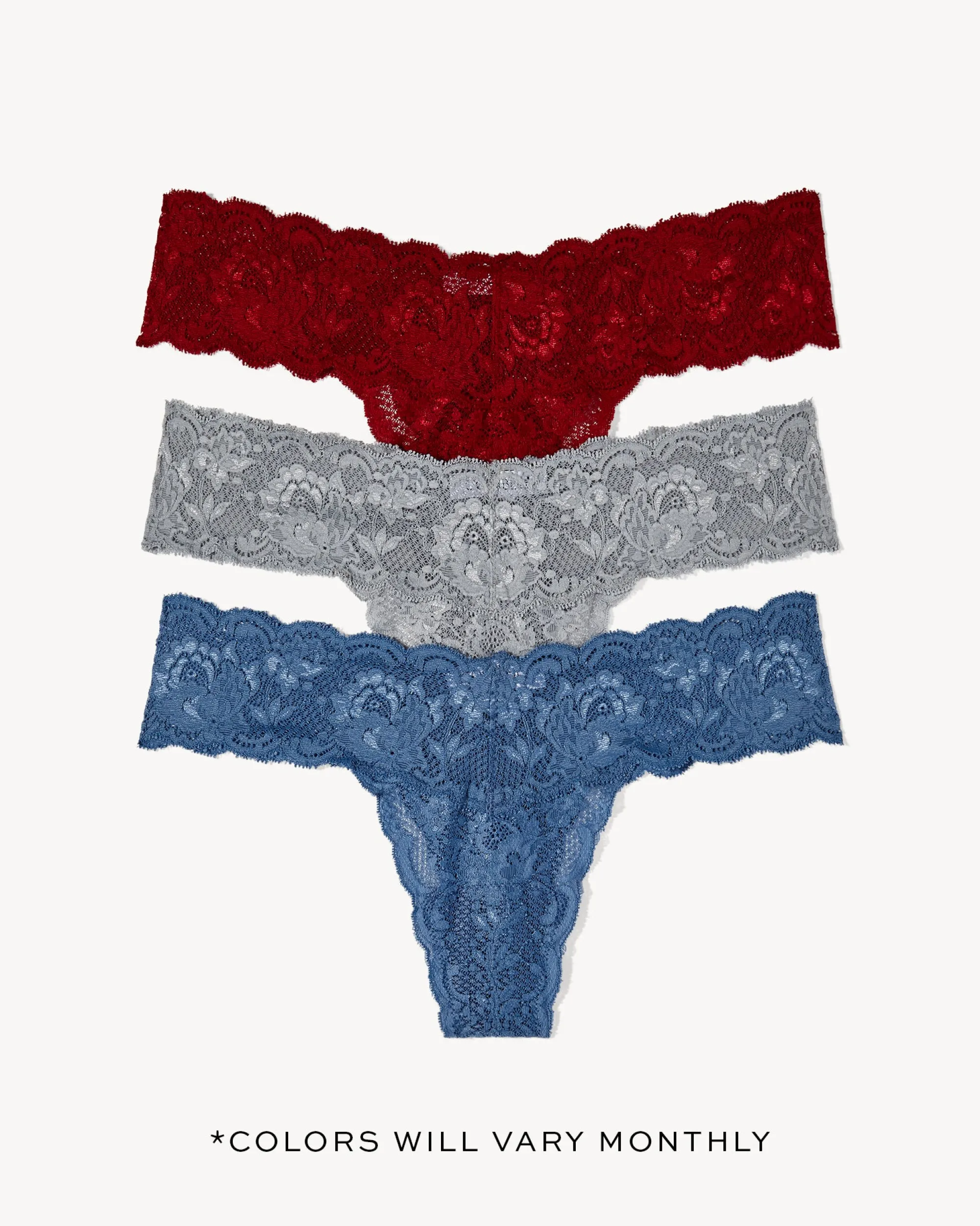 Cosabella Never Say Never Cutie Lr Thong 3 Pack-Subscription