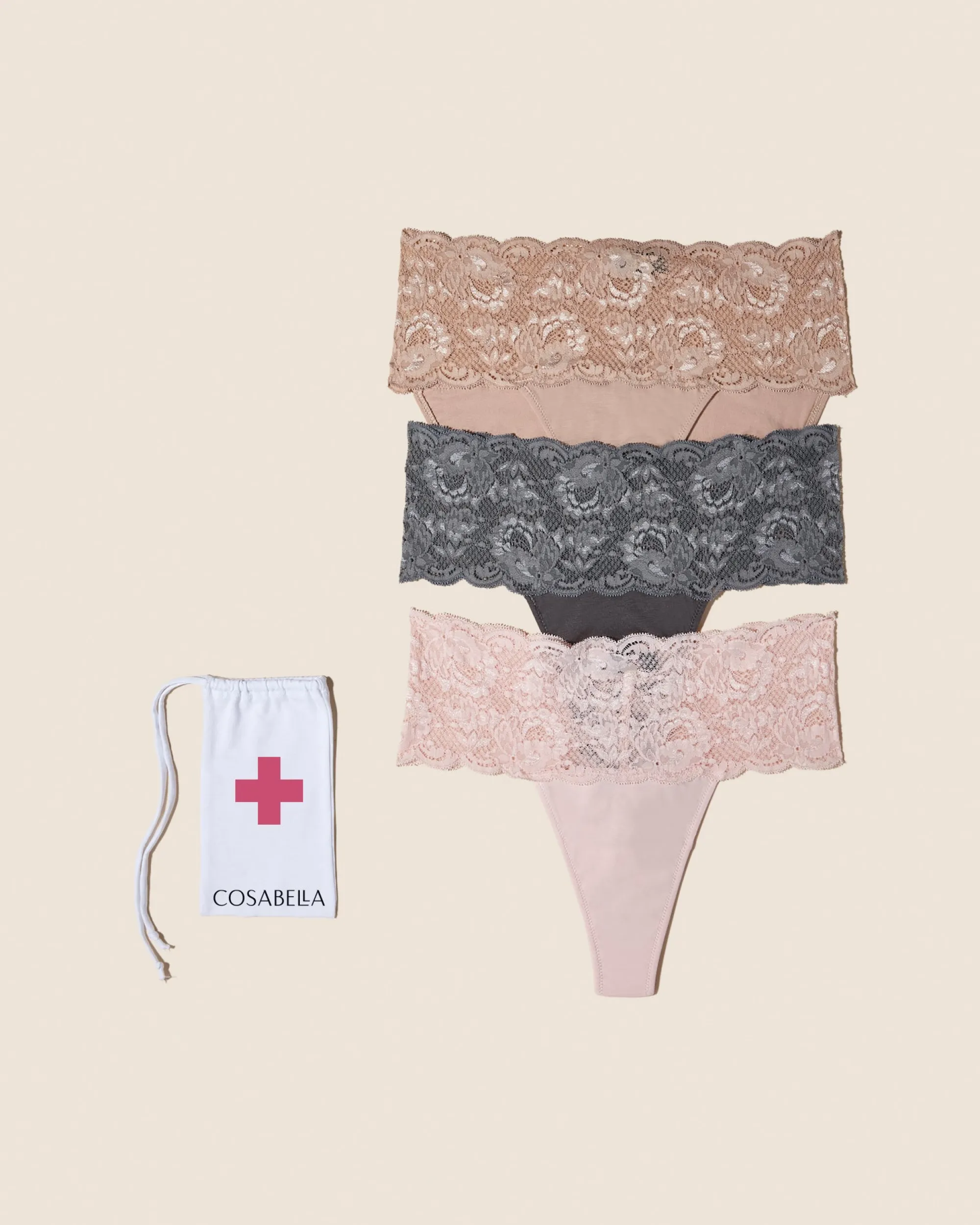 Cosabella Never Say Never Emergency Panty 3 Pack