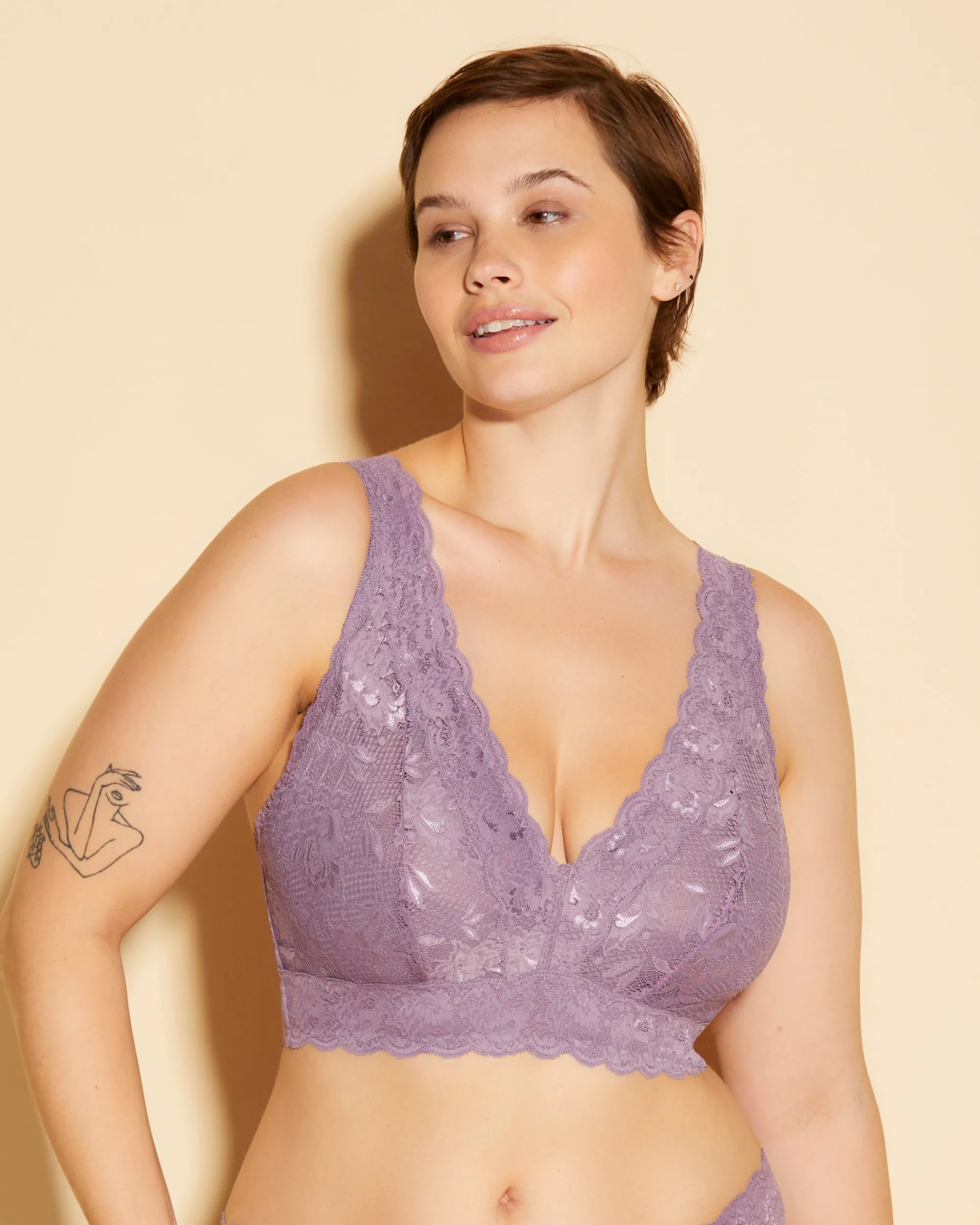 Cosabella Never Say Never Super Curvy Plungie Longline Bralette