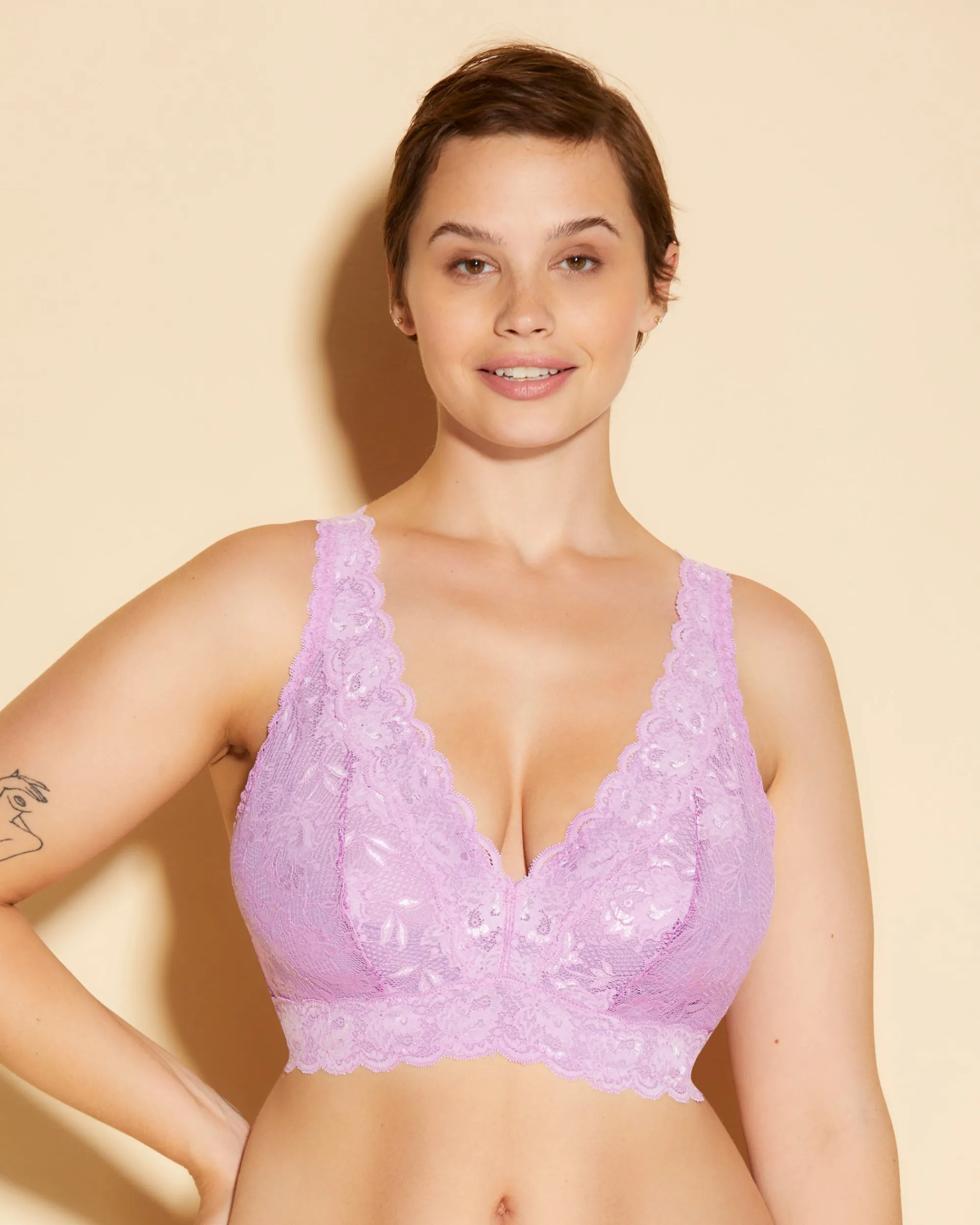 Cosabella Never Say Never Super Curvy Plungie Longline Bralette