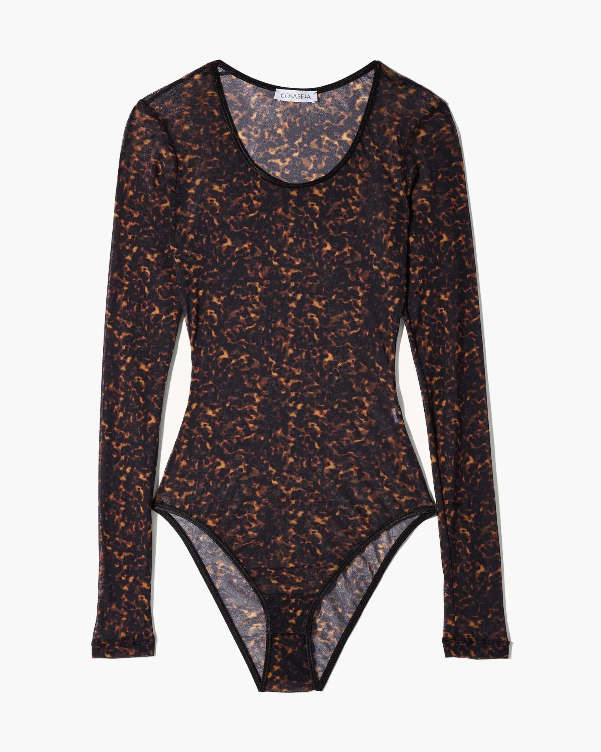 Cosabella Soire Confidence Printed Long Sleeve Bodysuit